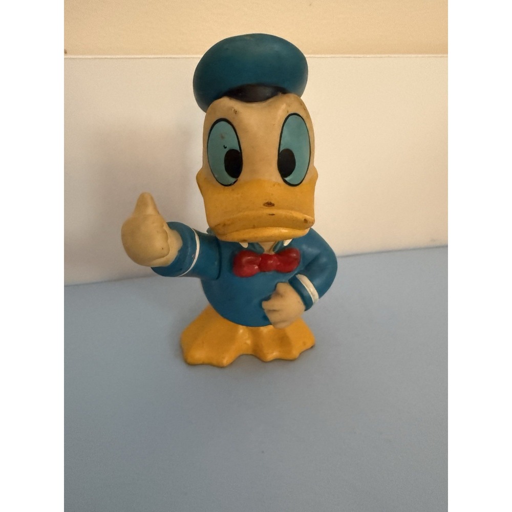 Vintage Retro 1970s Walt Disney Donald Duck Collectible Articulating Coin Bank